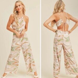 Lush Multicolor Swirl Jumpsuit